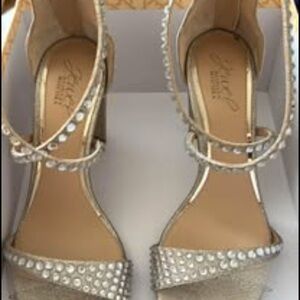 Glamorous Silver Rhinestone Heels